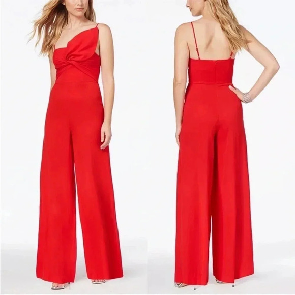 Fame & Partners red jumpsuit - Picture 1 of 9